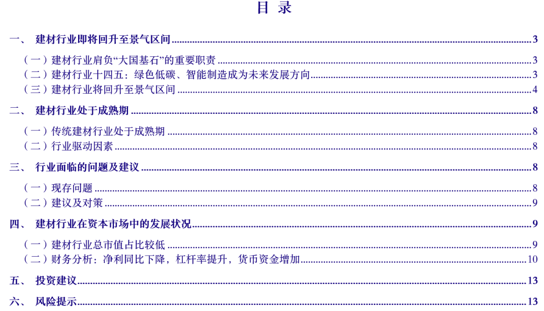 【银河建材王婷贾亚萌】行业动态 202312丨行业即将回升至